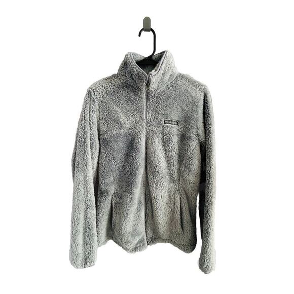 Columbia (S) Jacket Womens Size Small Gray Cloudy Day Full Zip Fleece Sweater - Picture 1 of 7